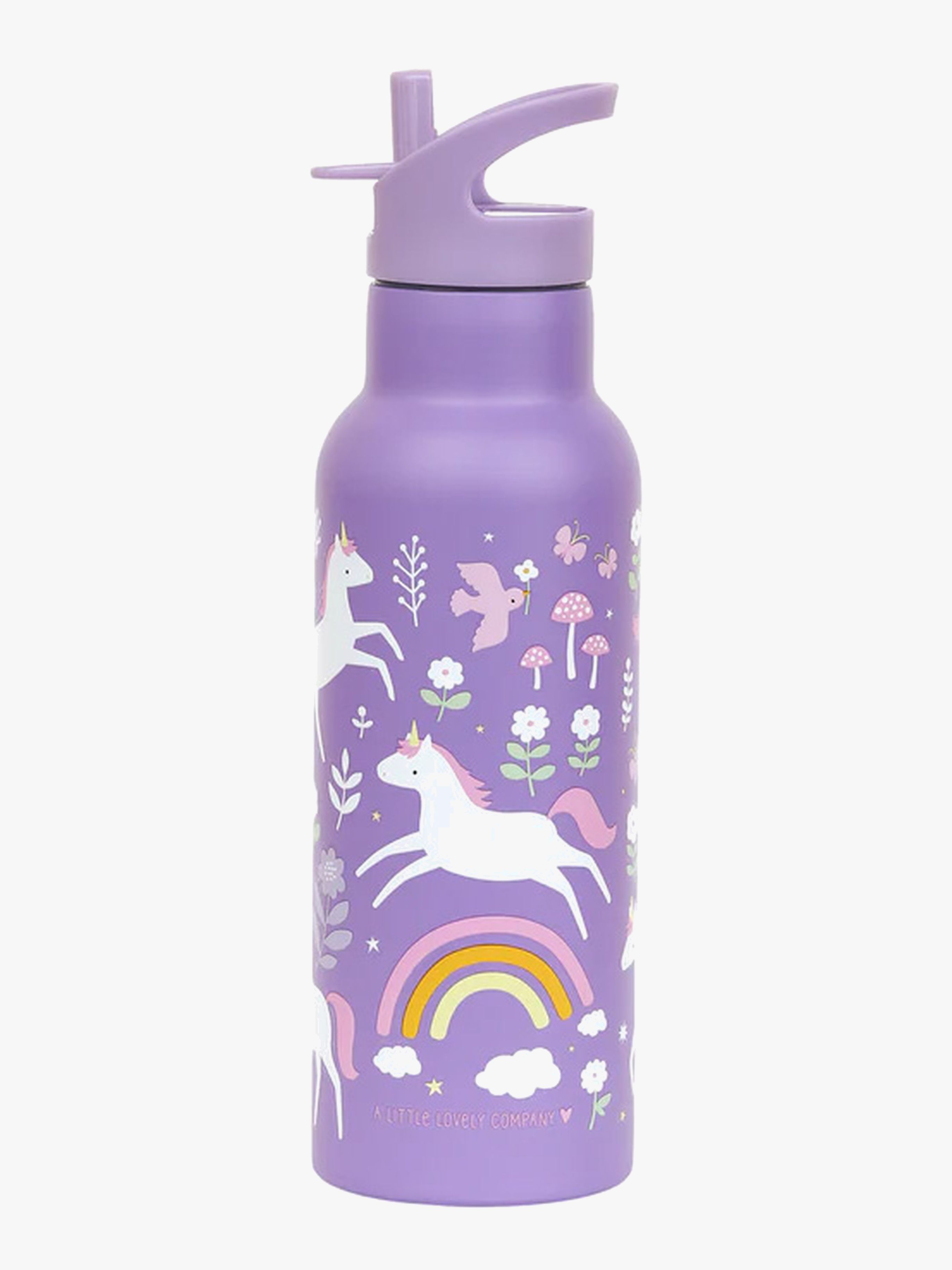 A Little Lovely Company Stainless steel XL Vattenflaska, Unicorn Dreams