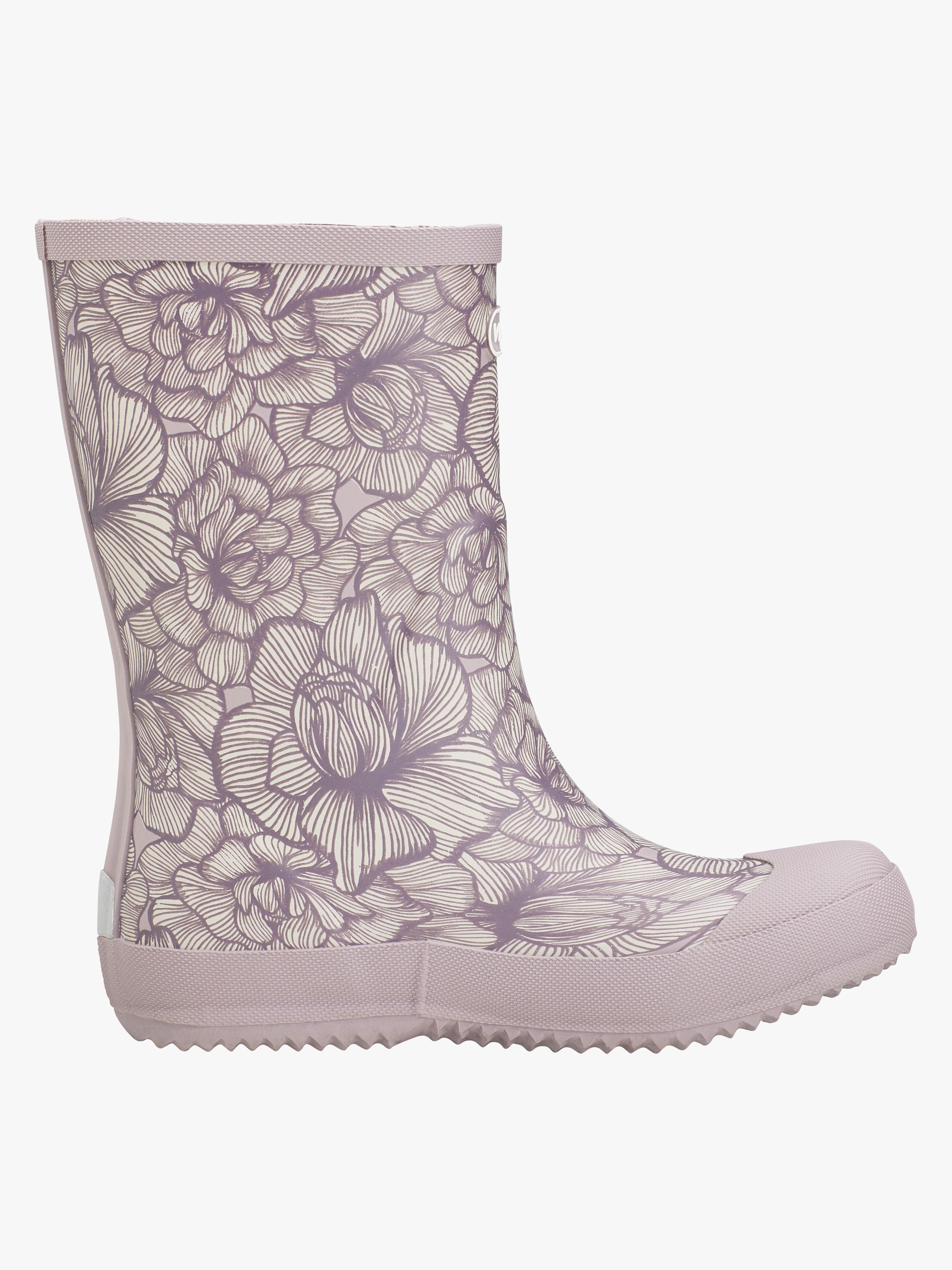 Viking Indie Print Gummistövlar, Dusty Pink/Cream, 28