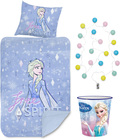 Disney Frozen Påslakanset och Papperskorg med Ljusslinga, Multicolored
