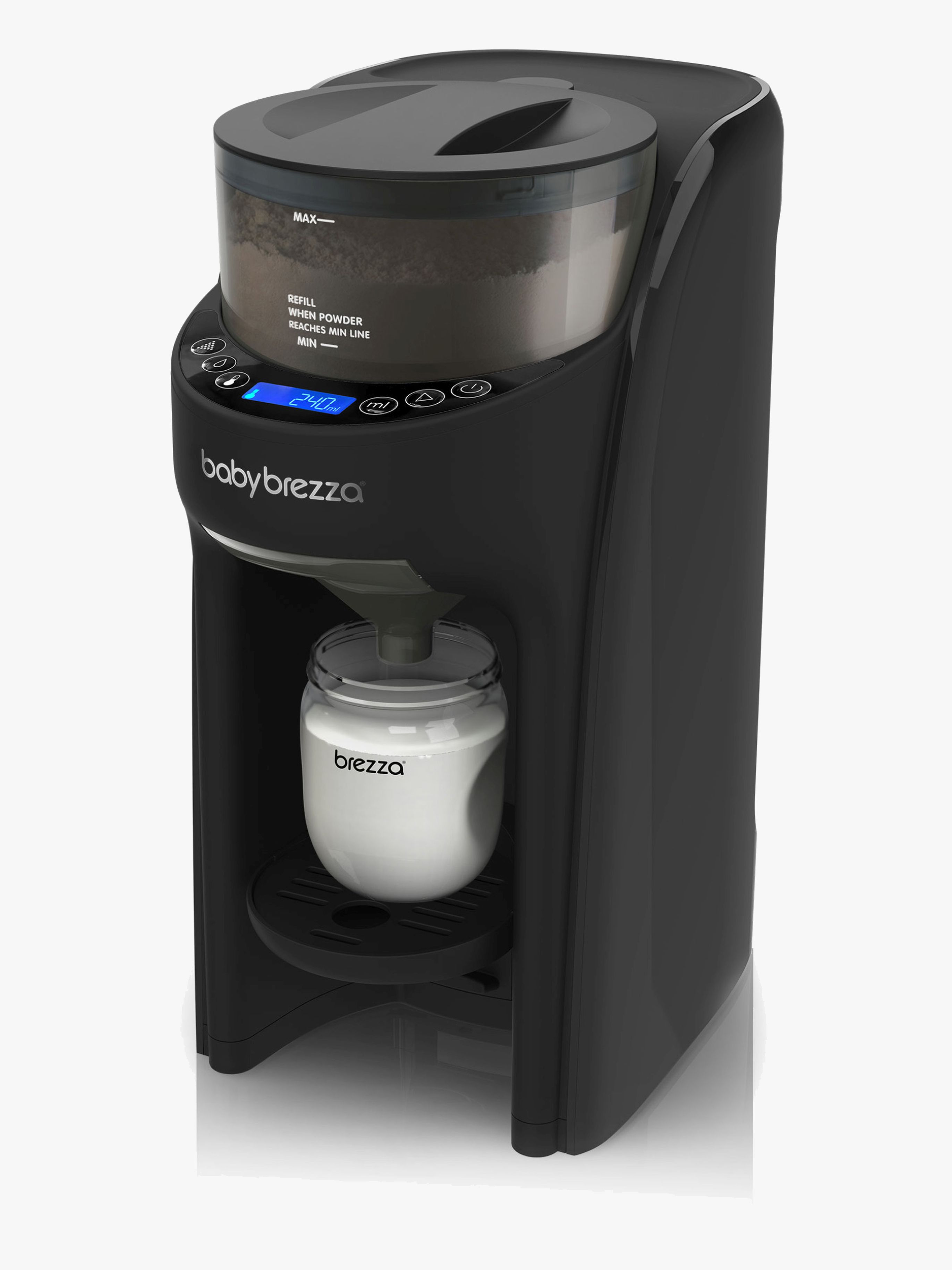 Baby Brezza Formula Pro Advanced Mjölkersättning- och Vällingmaskin, Black - Bäst i test
