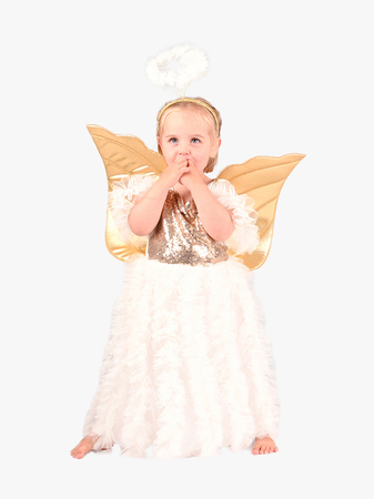 Den Goda Fen Änglaklänning med Tillbehör