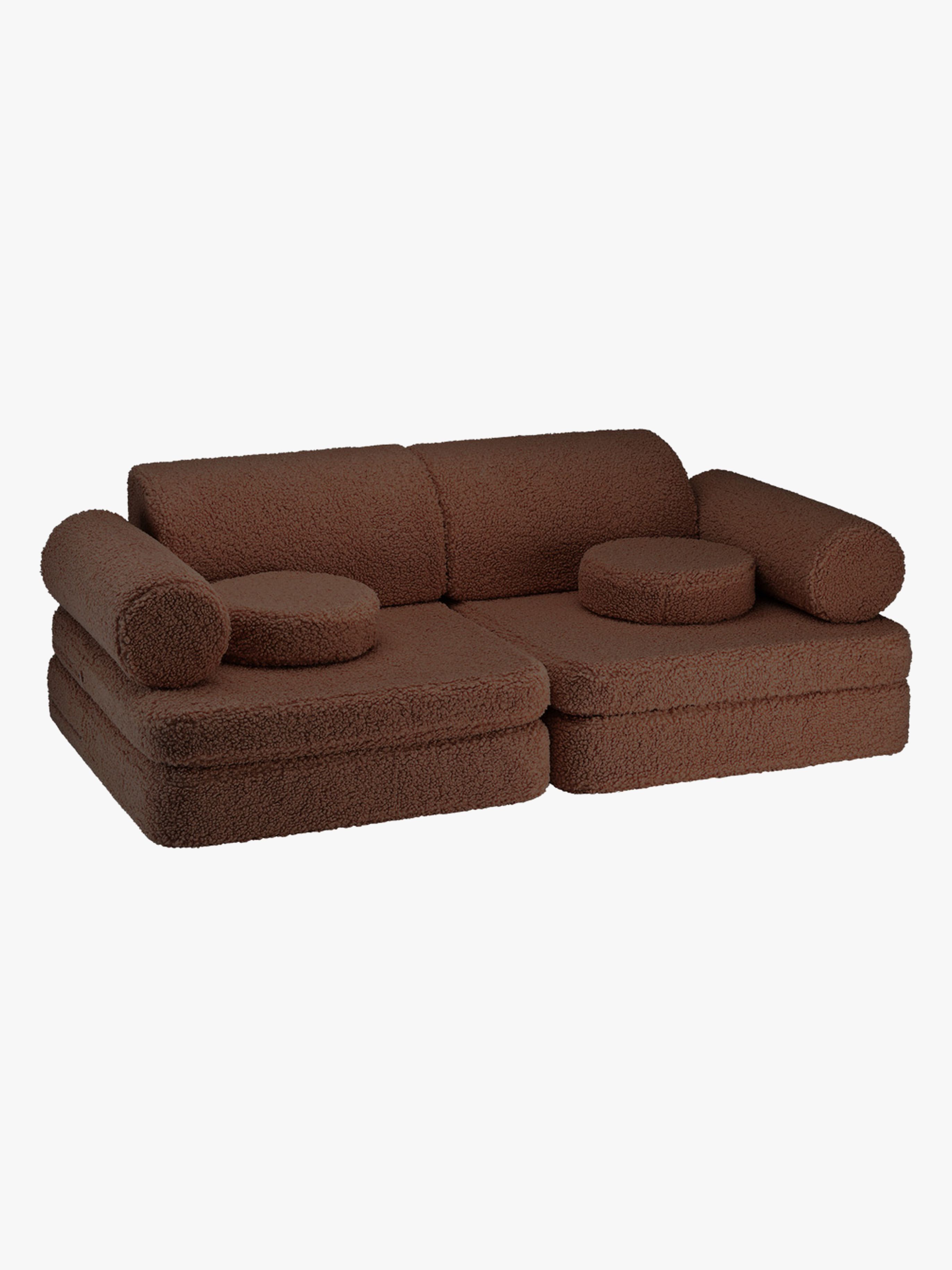 Wigiwama Play Byggbar Soffa 78x132 cm, Warm Hazel