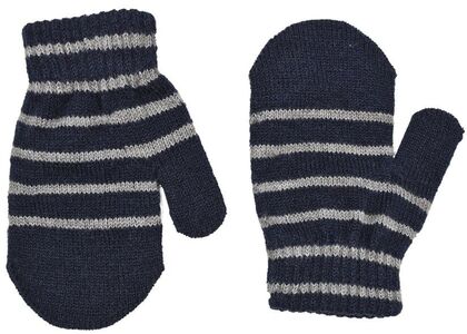 Lindberg Magic Wool Stripe Fingervante 2-pack, Navy/Grey
