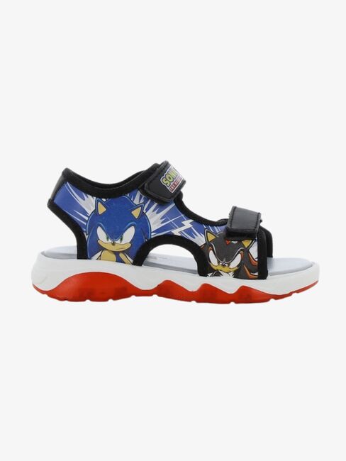 Sonic Blinkande Sandaler, Black/Cobalt Blue