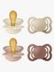 BIBS Supreme Napp 4-Pack Silikon Stl 1, Ivory/Vanilla/Blush/Woodchuck