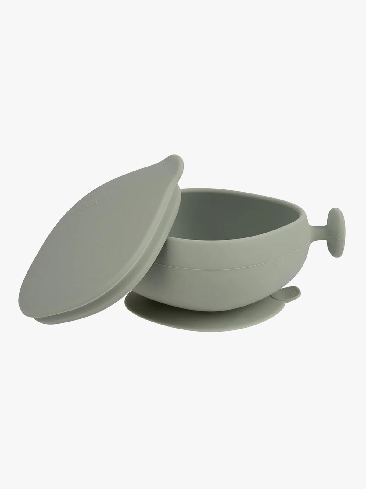 b.box Skål med Lock Silikon, Sage