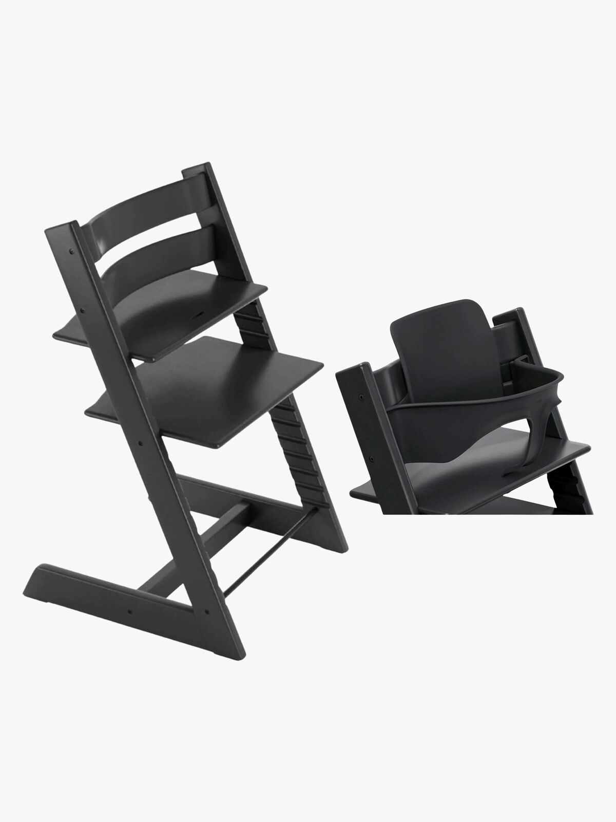 Stokke Tripp Trapp Matstol inkl. Babyset, Black