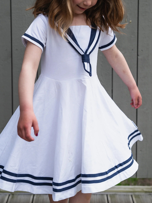 Geggamoja Seglarklänning, Vit