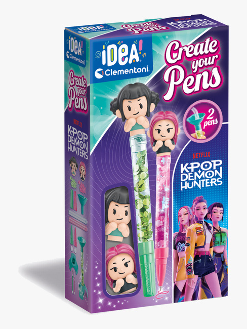 Clementoni Idea! K-Pop Demon Hunters Create Your Pens Pennor Zoey & Mira 8010KPDH-55-2540_3a.jpg