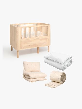 Alice & Fox June Växasäng inkl. Bäddkit TWIGGIE 100x130, Natural Wood