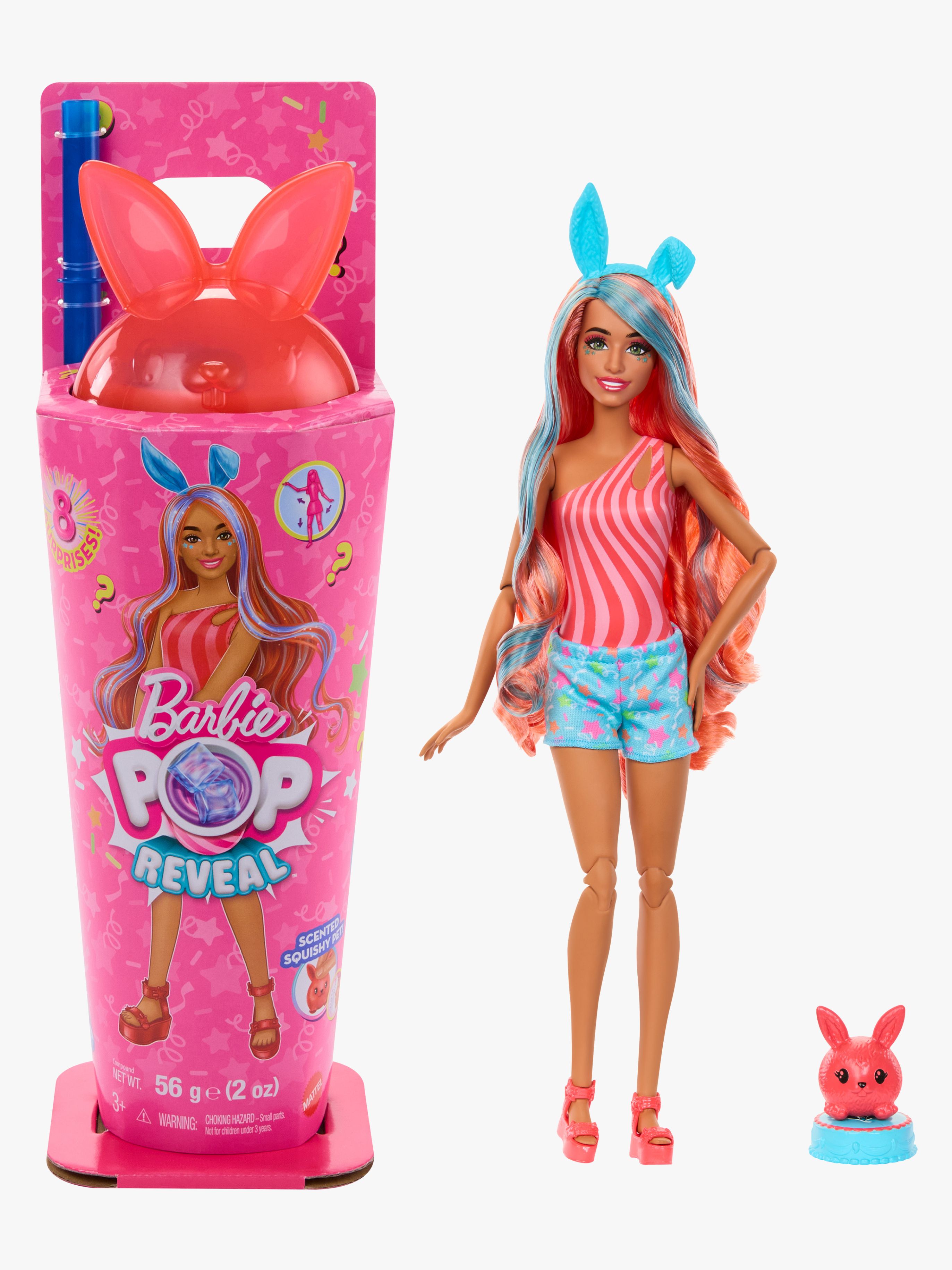 Barbie Pop Reveal Docka Animal Party Kanin