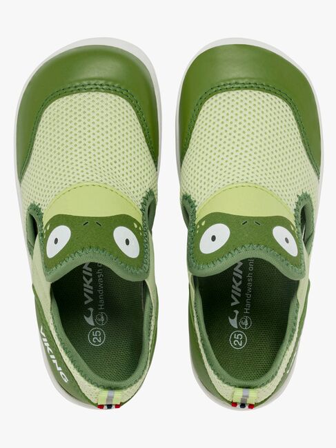Viking Alv Paw Barefoot Sandaler, Light Green/Green
