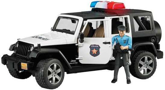 Bruder Jeep Wrangler Polisbil med Figur