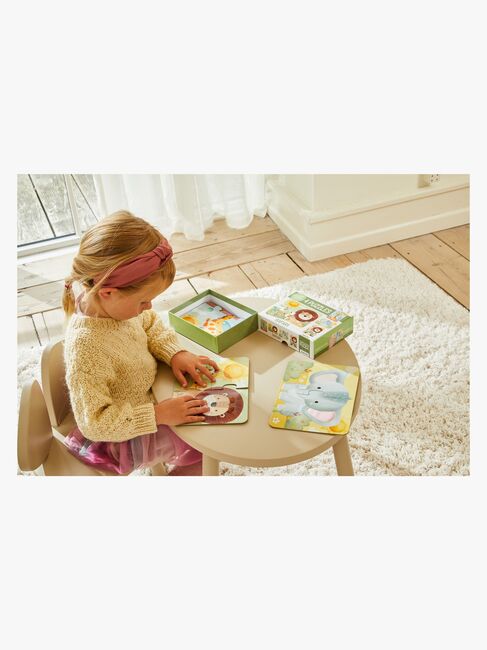 Barbo Toys  Rör & känn Pussel Safari 4-i-1