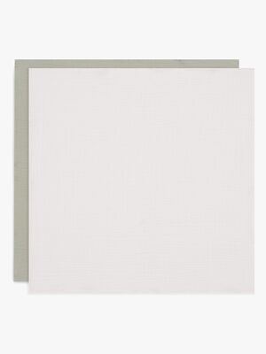 Jollein Muslinfilt 4-Pack, Olive Green/Ivory