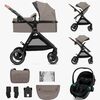 Kinderkraft ESME PRO 3-in-1 Duovagn Travelsystem, Sand Beige