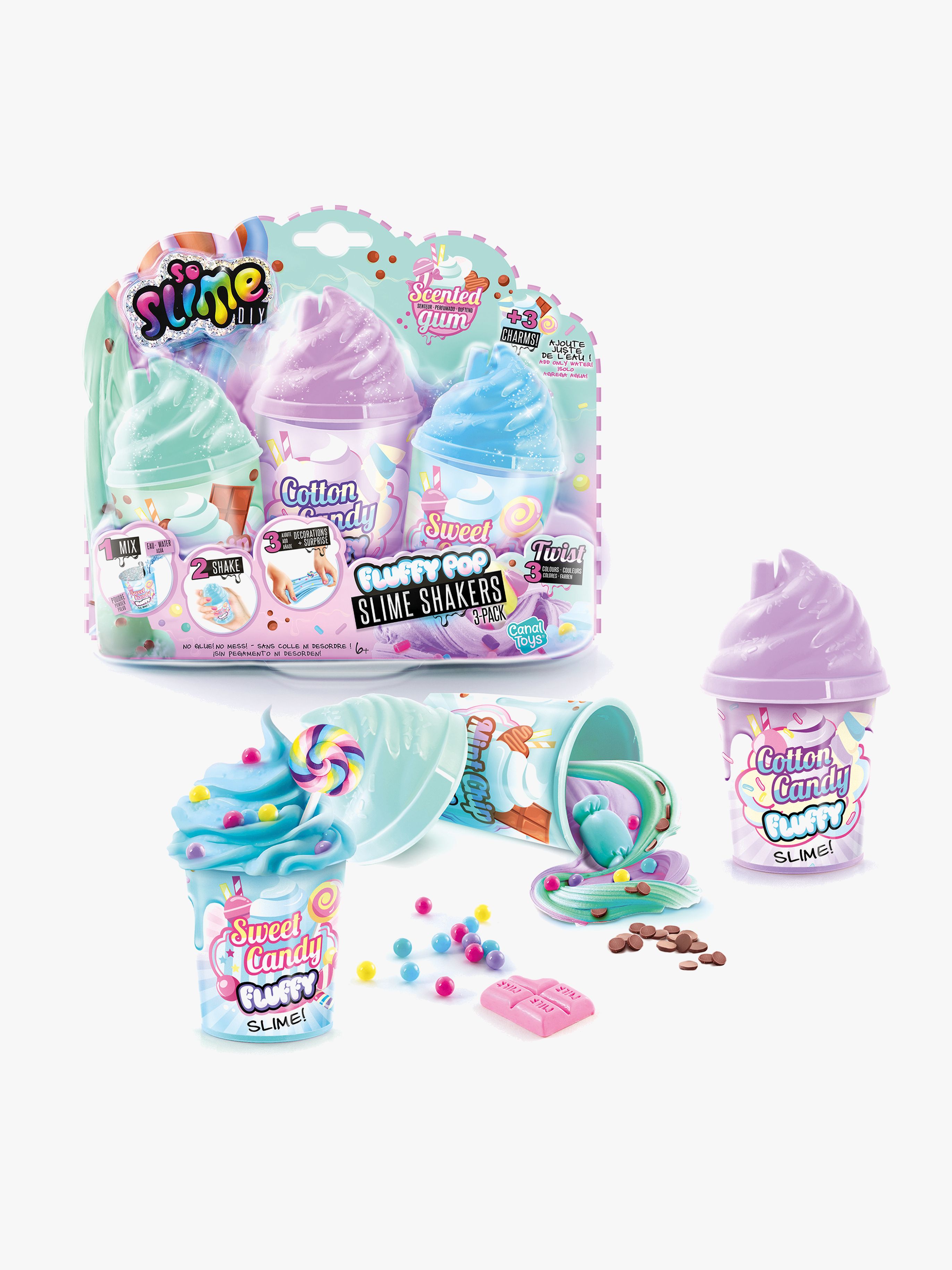 So Slime FluffyPop Slime Shakers 3-Pack