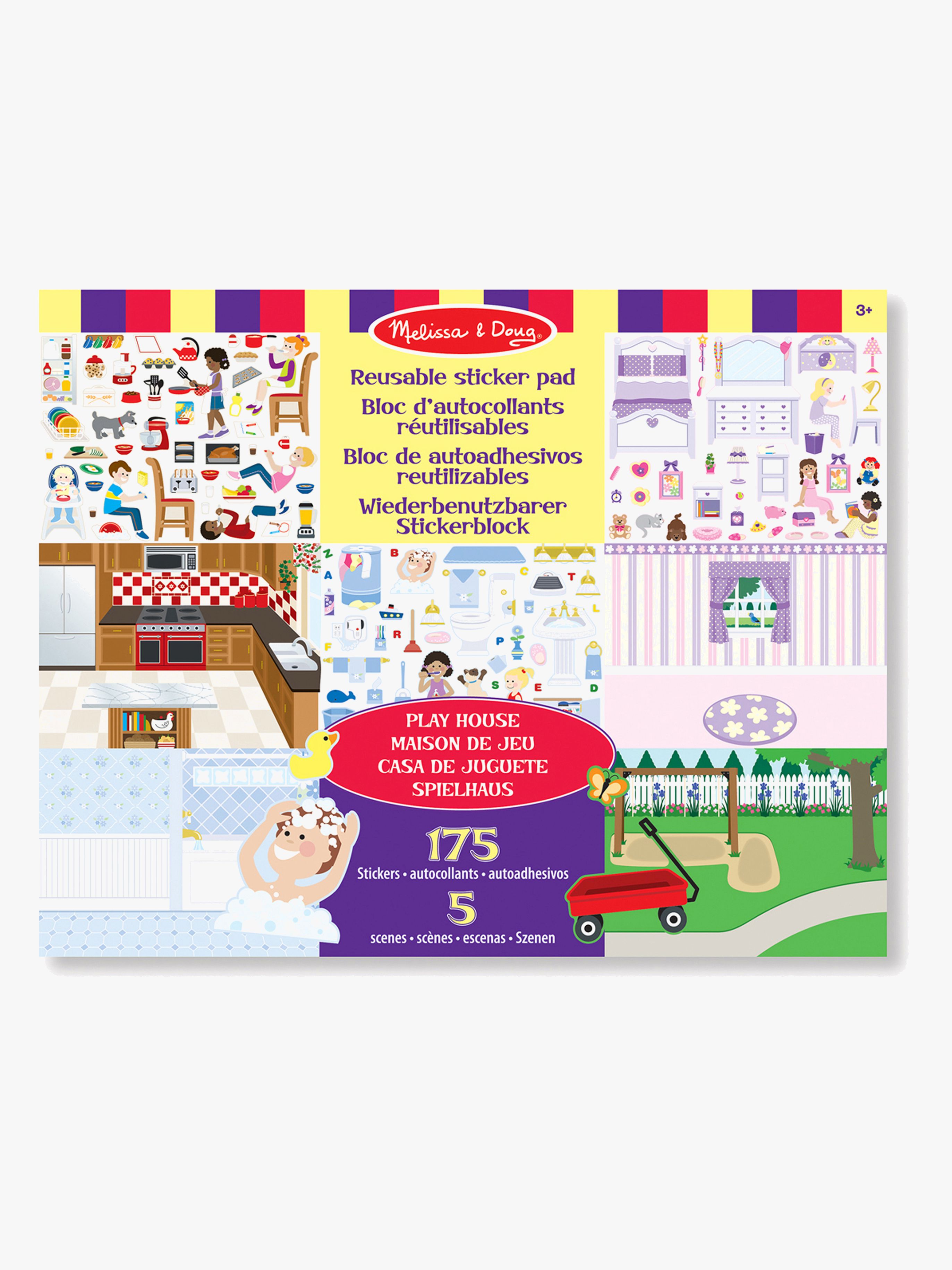 Melissa &  Doug Klistermärkesbok Lekhus 175 st