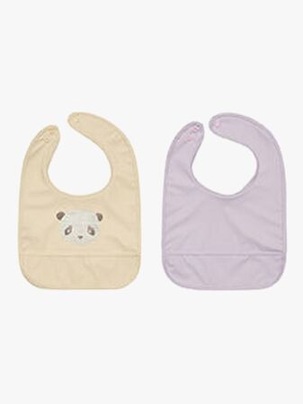 OYOY Lun Lun Panda Haklapp 2-Pack, Vanilla/Lavender