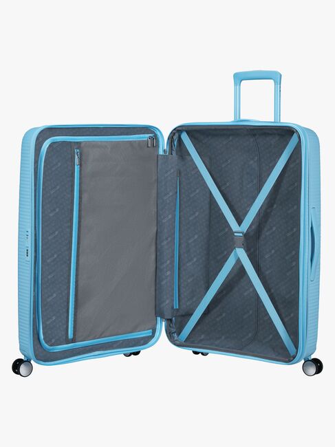 American Tourister Soundbox Spinner Resväska 97-110L, Blueberry Fizz