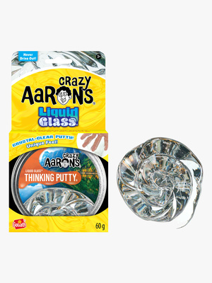 Crazy Aarons Thinking Putty Slime 60 g, Liquid Glass