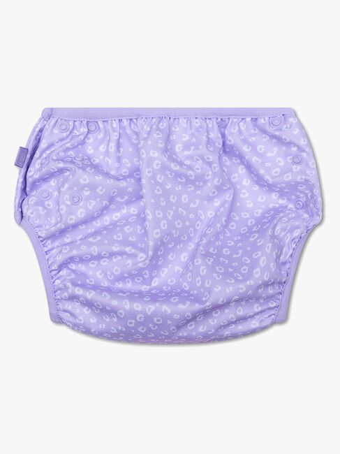 Swim Essentials Badblöja 0-3 År, Lila Leopard