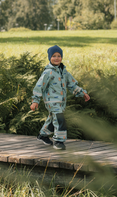 Lindberg Vattholma Regnställ, Grön/Grå