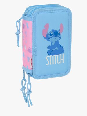 Disney Stitch  Fyllt Trippelpennfodral 37 Delar, Bright