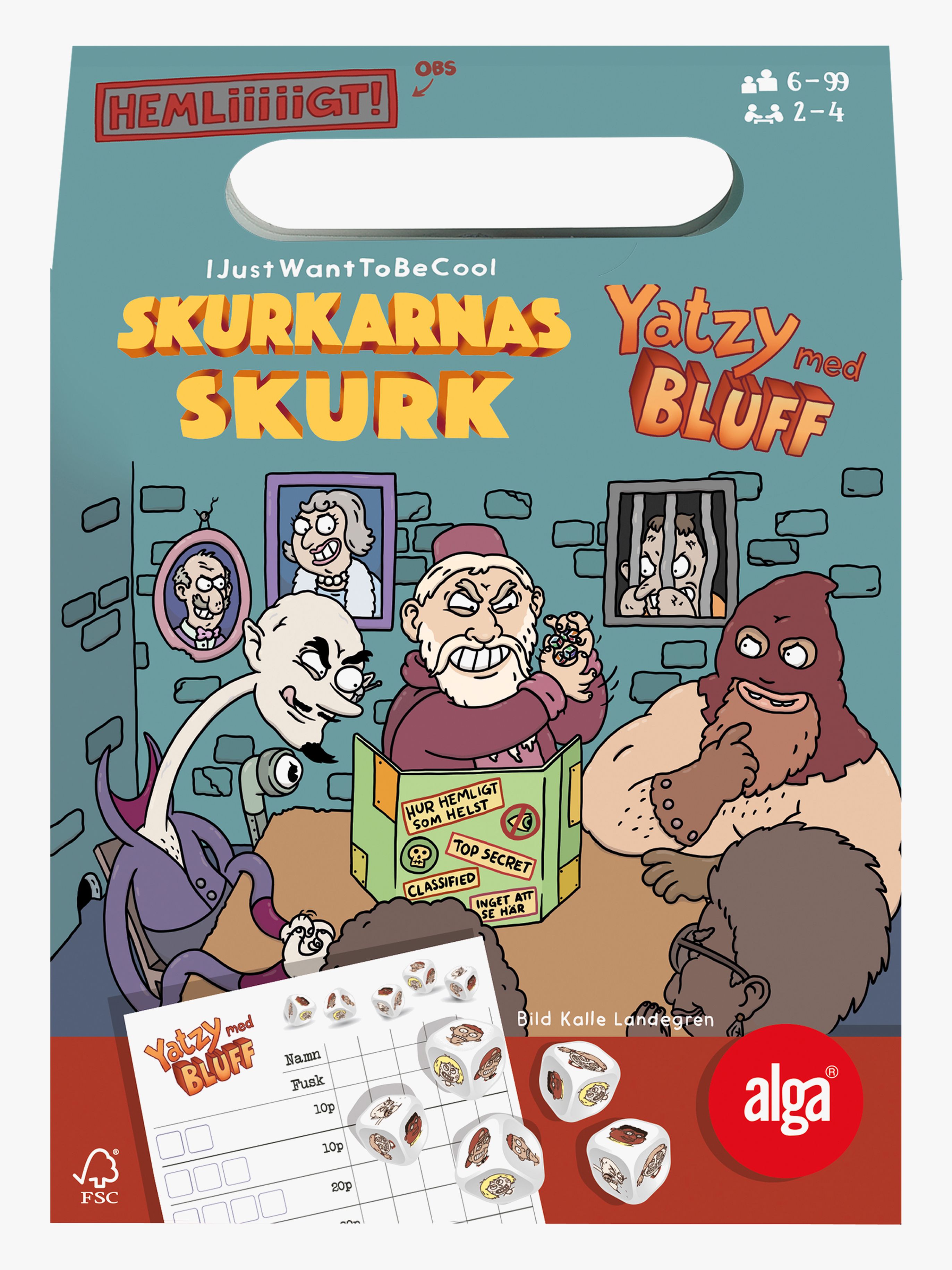Alga Yatzy med bluff – Skurkarnas skurk