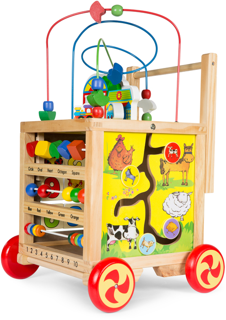 Woodlii Lära-Gå-Vagn Multi