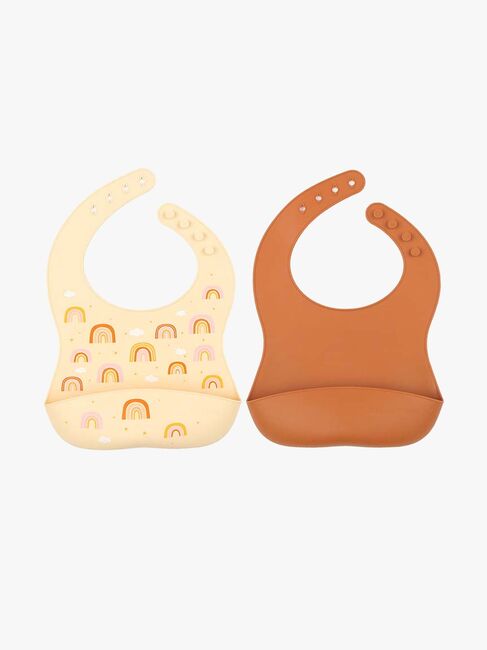 A Little Lovely Company Silikonhaklapp 2-Pack, Skogsvänner