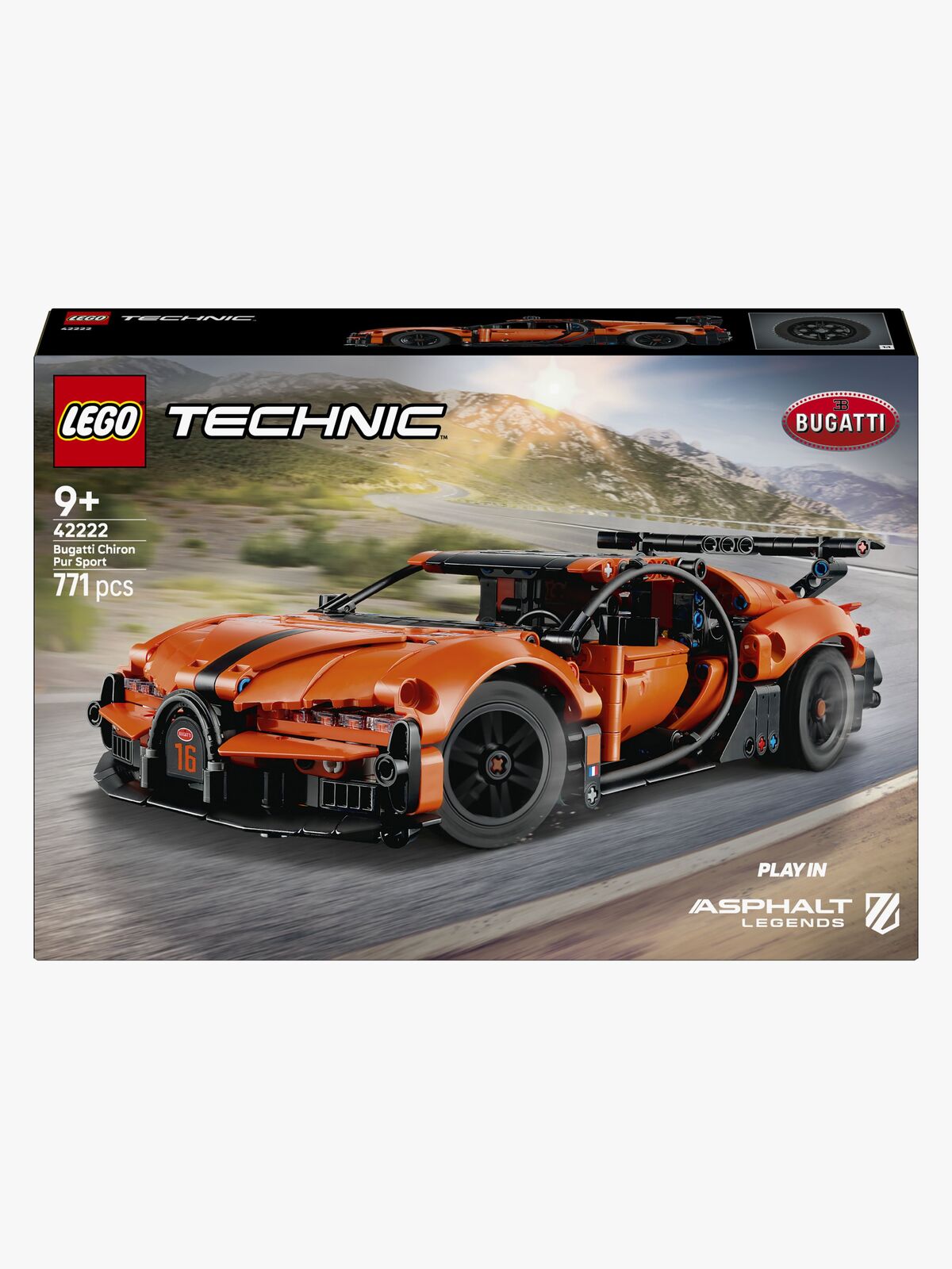 LEGO Technic 42222 Bugatti Chiron Pur Sport hyperbil