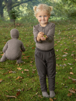 Joha Leggings Merinowolle, Dunkelbraun
