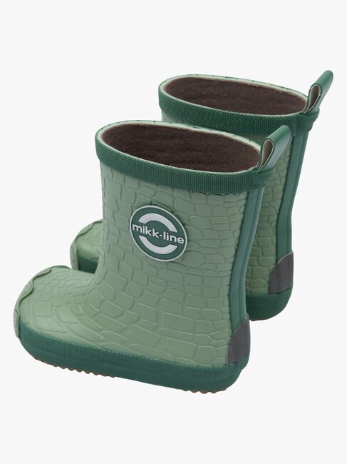 Mikk-Line Barefoot Dragon Gummistövlar, Green Milieu