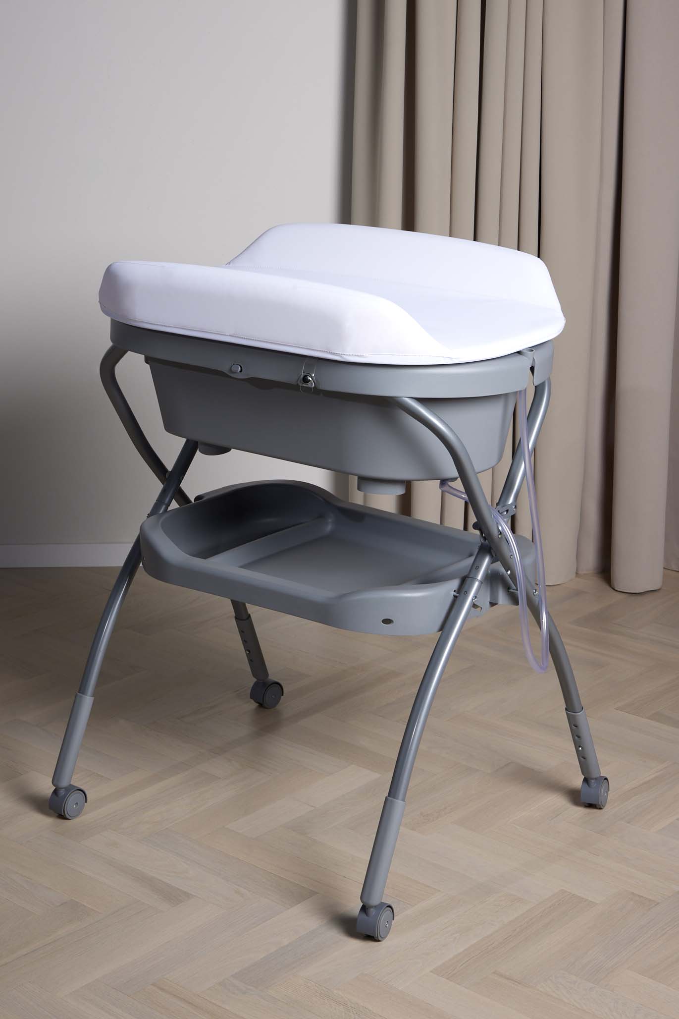 Beemoo CARE Flex Skötbord med Badbalja, Dark Grey