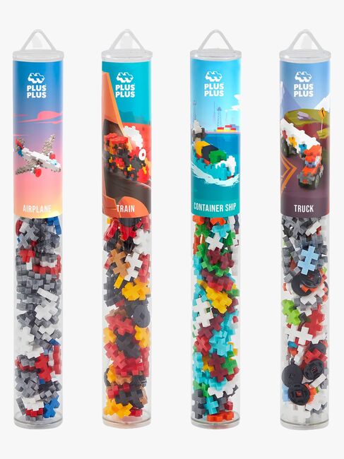 Plus-Plus Byggset med Basplatta & Tub Fordon 4x100 Delar