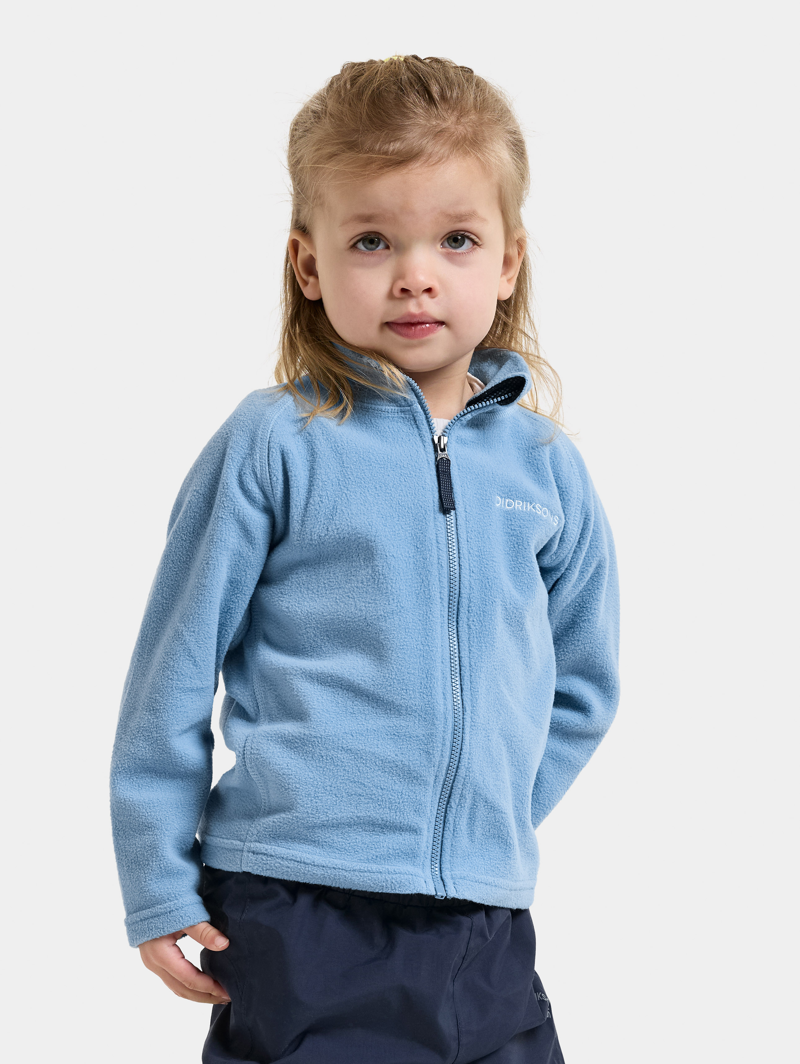 Didriksons Monte Fleecejacka, Winter Blue, 140