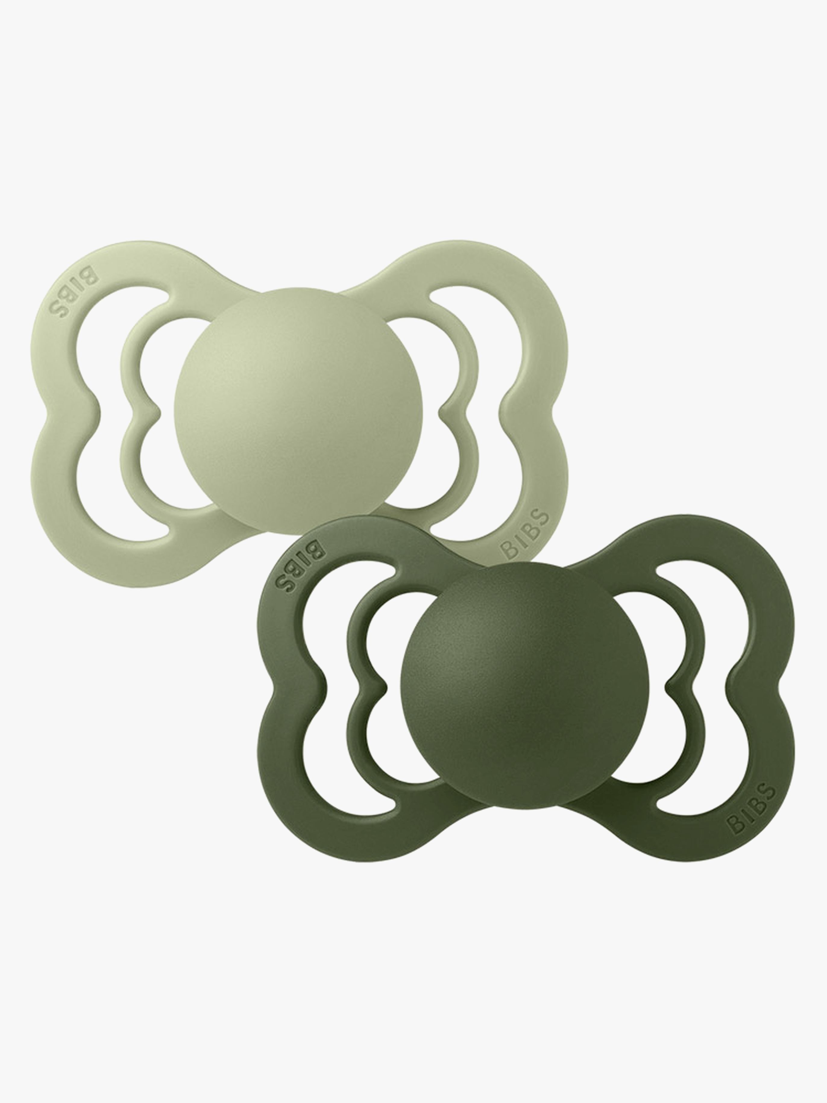 BIBS Supreme Napp 2-pack Latex Stl 1 Symmetrisk, Sage/Hunter Green