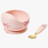 Elodie Skål Set Silikon, Rosy Bow