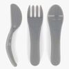 Twistshake Äta Själv Bestick, Grå