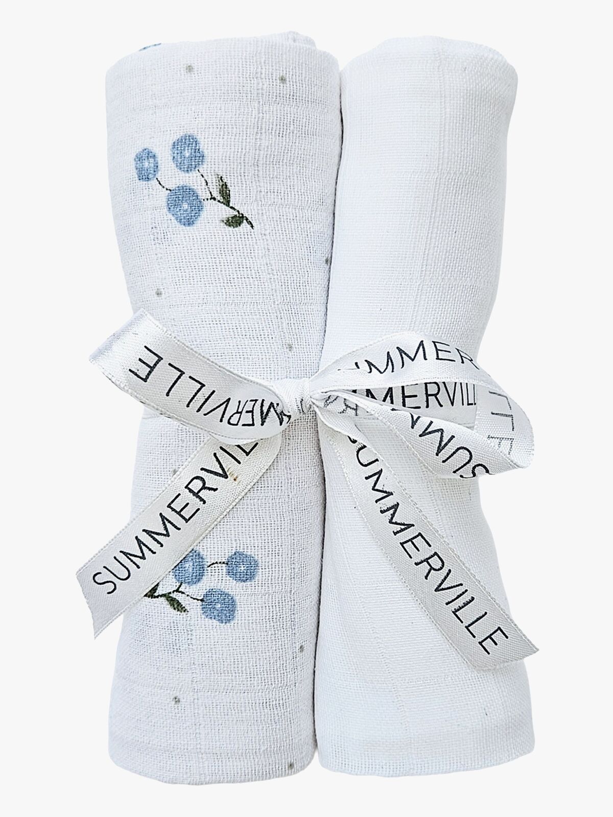 Summerville Organic Muslinfilt 2-Pack, Bluebell