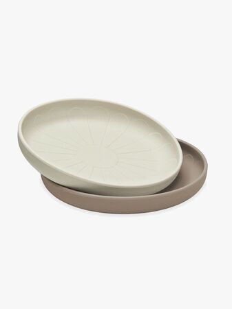 Cam Cam Flower Tallrik Silikon, Earth