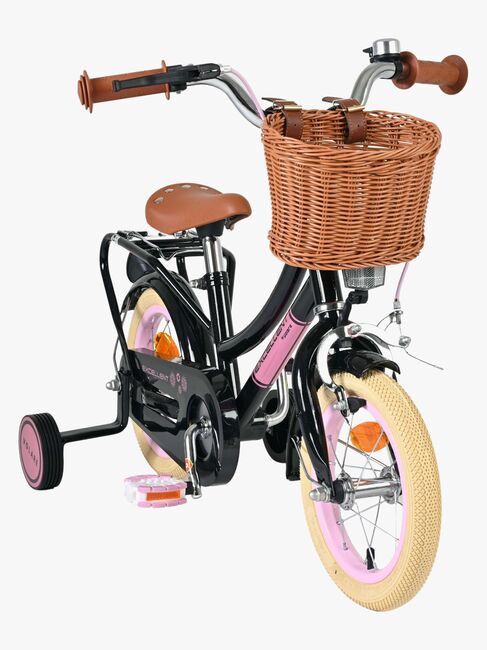 Volare Excellent Cykel med Korg 12 Tum, Svart