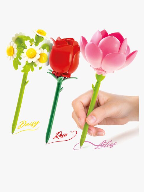 Bloom Building Pens Flower Brick Pennor 3-pack