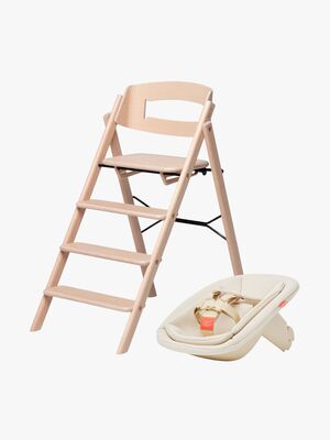 KAOS Klapp Matstol Beech Bundle Inkl Newborn Seat, Natural