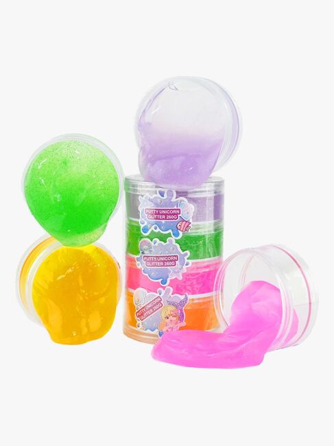Robetoy Putty Unicorn Glitter Slime 4-i-1