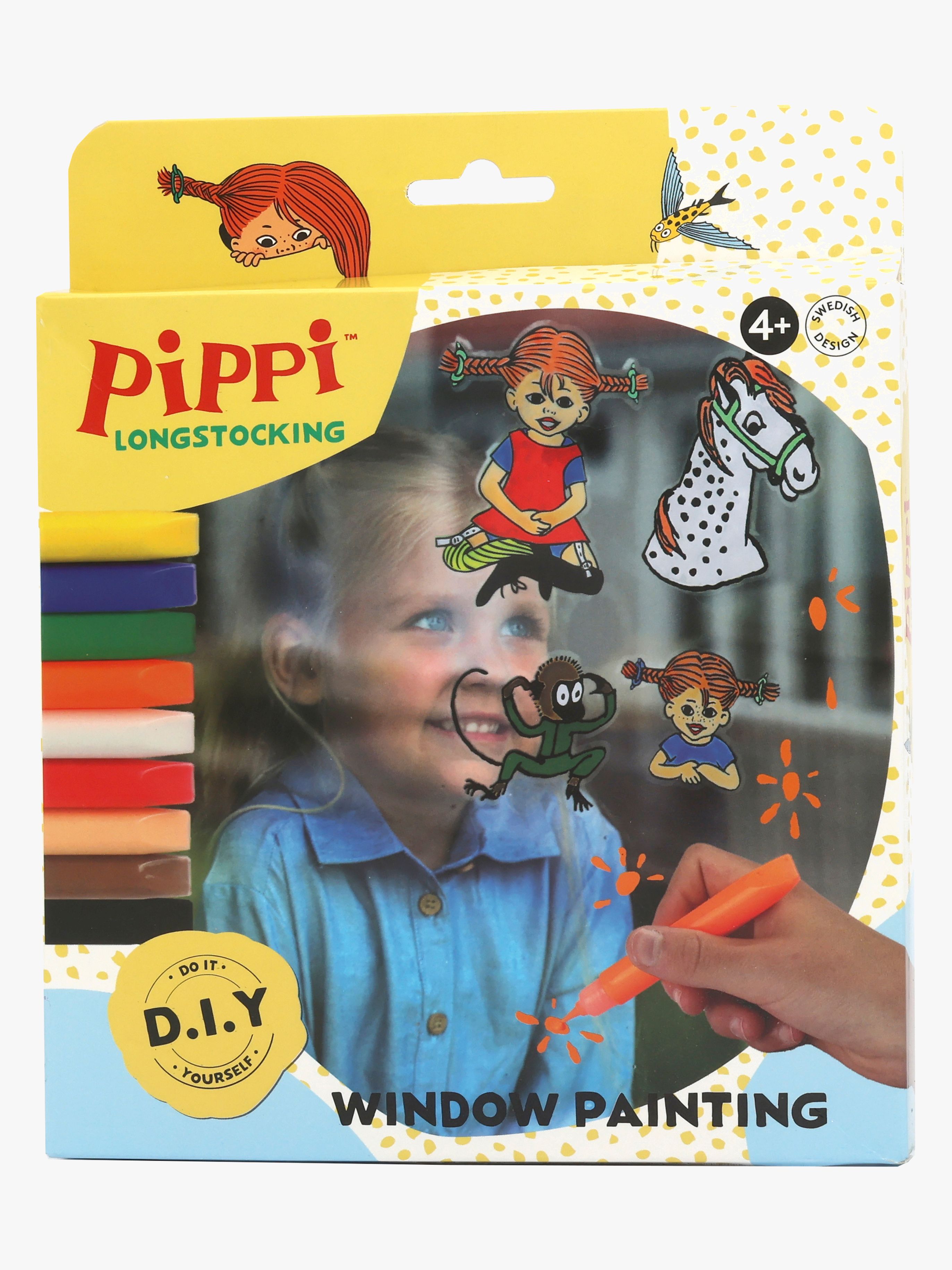 Pippi Långstrump Fönstermålningsset