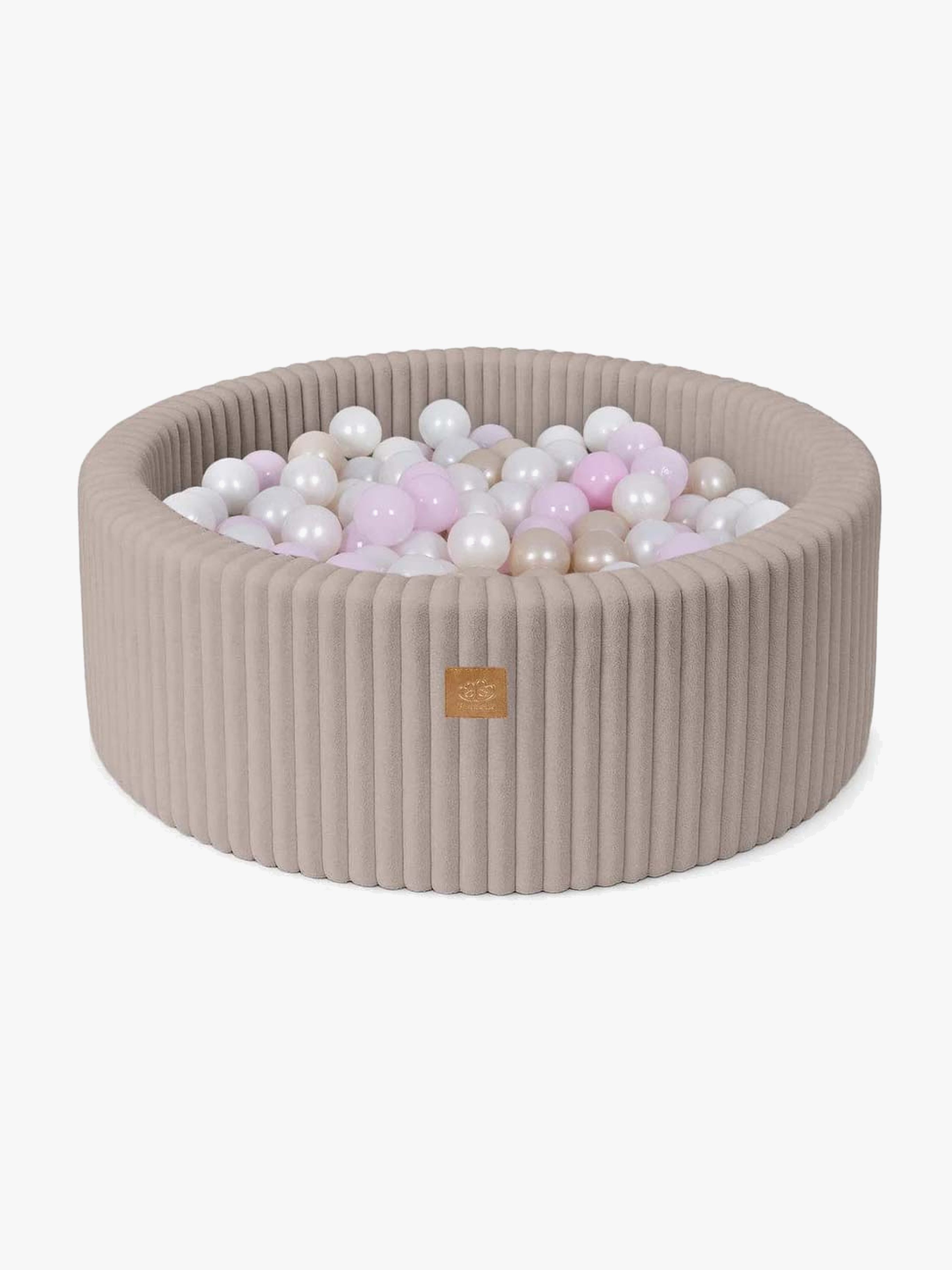 MeowBaby Churros Bollhav Pebble Beige, Pink/Gold