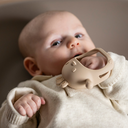 Nattou Soft Silicone Handske Bitleksak, Clay