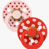 BIBS Studio Colour Polka Napp 2-Pack Latex Stl 2 Anatomisk, Blossom/Candy Apple